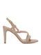 Rebeca500 Damen Sandalen mit Strass Roségold