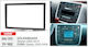DIN Fascia Panels 2 Din for Ford Galaxy Volkswagen Sharan 2004-2010