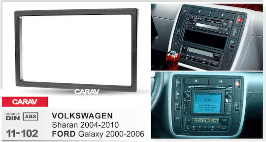 DIN Fascia Panels 2 Din for Ford Galaxy Volkswagen Sharan 2004-2010