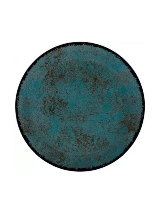 Oriana Ferelli Teal Πιάτο Γλυκού Κεραμικό Μπλε με Διάμετρο 20cm