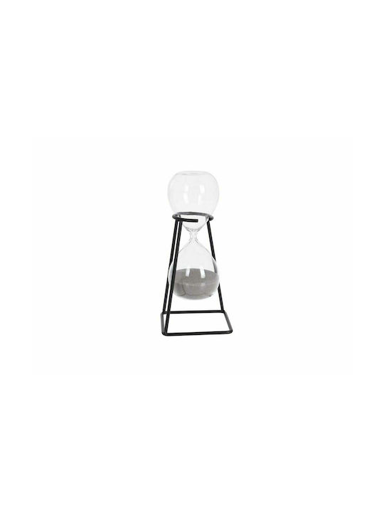 Aria Trade AT1911140 Glass Office Decorative Hourglass 6x6x15cm Grey