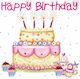 Happy Birthday Cake Ευχετήρια Κάρτα Γενεθλίων
