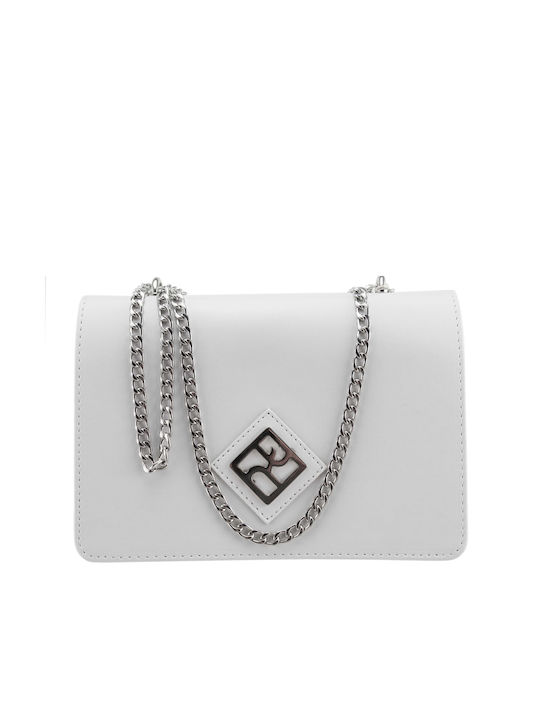 Pierro Accessories Γυναικεία Flap Bag 'Ωμου Λευκή