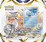 Pokemon Pokemon TCG Sword & Shield Brilliant Stars 3-Booster Blister Glaceon Pokémon Deck P1188898