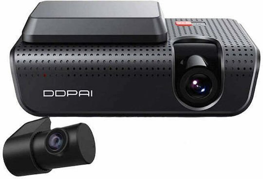 DDPAI X5 Pro Σετ Κάμερα DVR Αυτοκινήτου 4K Wi-Fi, GPS & Κάμερα Οπισθοπορείας