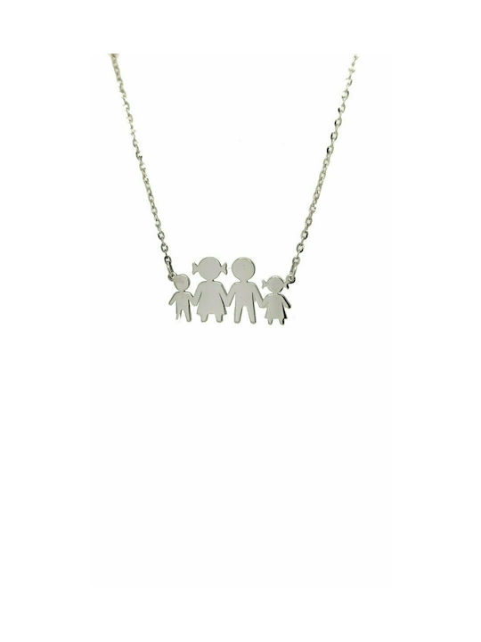 Mertzios.gr Necklace Family from Silver