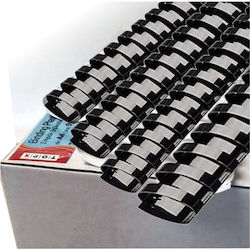 Coloană vertebrală din plastic / spirală Legare cărți TOPX Nr. 32 Negru 50 buc 50buc