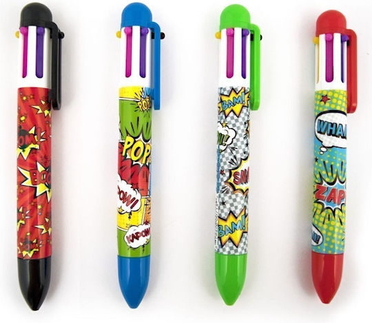 Ooly Comic Attack Στυλό Ballpoint Πολλαπλών Χρωμάτων (Διάφορα Σχέδια/Χρώματα)