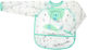 Akuku Waterproof Plastic Coverall with Hook & Loop Fastener & Sleeves Green
