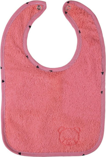 Bubaba Σαλιάρα Υφασμάτινη με Κουμπί Teddy Pink Bubaba Σαλιάρα Υφασμάτινη με Κουμπί Teddy Pink
