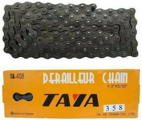 Taya Chain TB-408 Αλυσίδα Ποδηλάτου 6 / 7 Ταχυτήτων 112L Μαύρη