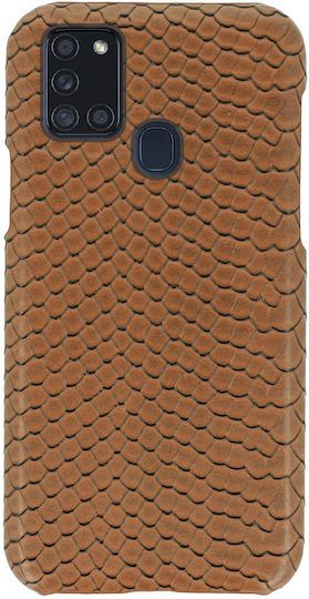 Vennus Wild Back Cover Δερματίνης Καφέ (Galaxy A21s)