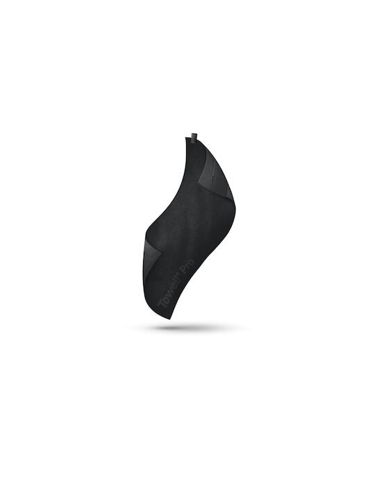 Stryve Towell+ Pro Πετσέτα Γυμναστηρίου Βαμβακερή Μαύρη 105x42.5cm