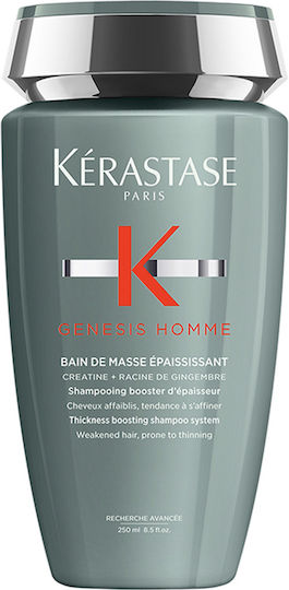 Kérastase Genesis Homme Bain De Masse Épaississant Σαμπουάν κατά της Τριχόπτωσης για Λεπτά Μαλλιά 250ml