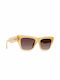 Raen Marza Women's Sunglasses with Papaya Plastic Frame and Brown Lens