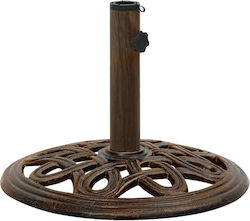 vidaXL Umbrella Stand made of Cast Iron Bronze 40x40x32cm