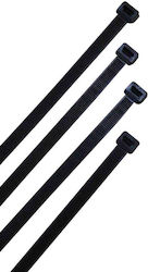 Pack of 100pcs Black Plastic Cable Ties 300x5mm SZS-5X300/BLACK