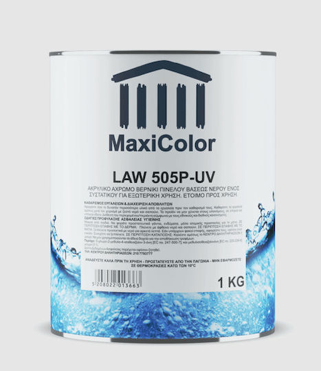 Maxicolor LAW 505-UV Impregnation Varnish Water Colorless Satin 1kg