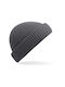 B383R Beanie Männer Beanie mit Rippstrick Dark Grey