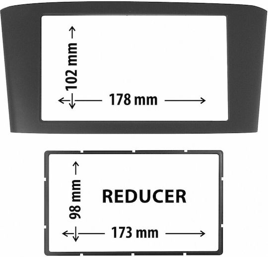 Phonocar Πρόσοψη 2 Din για Toyota Avensis 2003-2009