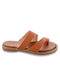 Famous Shoes Women's Flat Sandals Camel