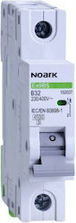 Noark 1-Pole Automatic Circuit Breaker 6A 102120