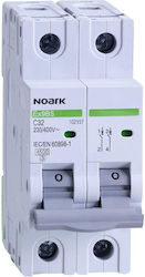 Noark 2-Poles Automatic Circuit Breaker 20A 102155