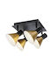 Rabalux Alvaro Spot with 4 Lights and with Socket E14 in Black Color