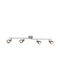 Rabalux Blake Spot with 4 Lights and with Socket GU10 in Silver Color