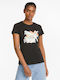 Puma Women's Athletic T-shirt Floral Black