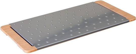 Placă Dreptunghiulară De Servire Inox Cu Mâner