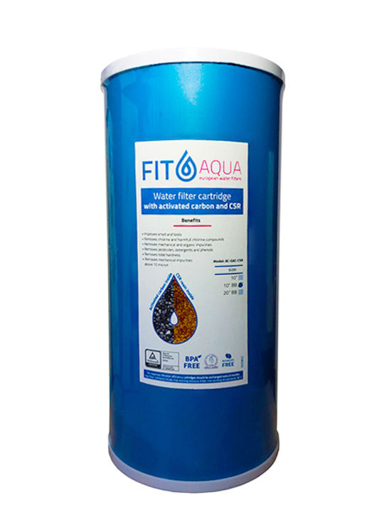 Fit Aqua Ανταλλακτικό Φίλτρο Νερού Αποσκλήρυνσης από Ρητίνη 10" Big-Blue AC-GAC-CSR 10 μm