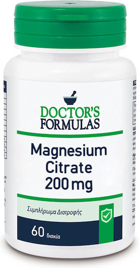 Doctor's Formulas Magnesium Citrate 200mg 60 ταμπλέτες