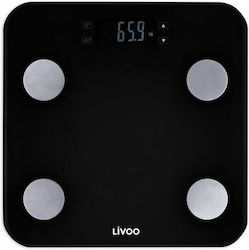 Livoo Ψηφιακή Ζυγαριά σε Μαύρο χρώμα DOM427N
