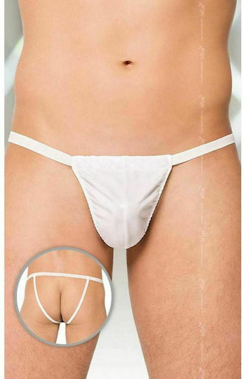 Softline 4506 Men's Shiny Thong White