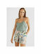 O'neill Ava Beach pentru Femei de Vară Bluză Fără mâneci Verde