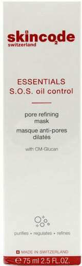 Skincode Essentials Sos Oil Control Μάσκα Ομορφιάς Προσώπου για Ενυδάτωση Με Άργιλο 75ml