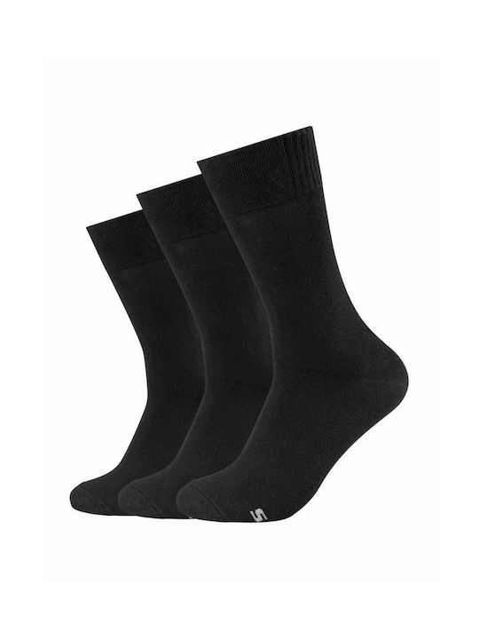 Skechers Ανδρικές Μονόχρωμες Κάλτσες Μαύρες 3Pack