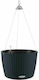 Lechuza Flower Pot Self-Watering / Hanging 35x23cm in Black Color 15303