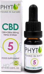 Phytoplus Hemp Oil CBD + CBDa Έλαιο Κάνναβης σε Σταγόνες 500mg με 5% CBD 10ml