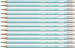 Stabilo Swano Graphite Pencil HB Set with Eraser Light Blue 12pcs