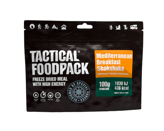 Tactical Foodpack Mediterranean Breakfast Shakshuka Getrocknete Mahlzeiten 100gr - 8 Jahre