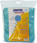 Sanitas Σπογγοπετσέτες Γενικής Χρήσης Μπλε 37x37εκ. 5τμχ