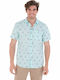 Windansea Short-sleeved Cotton Shirt Teal