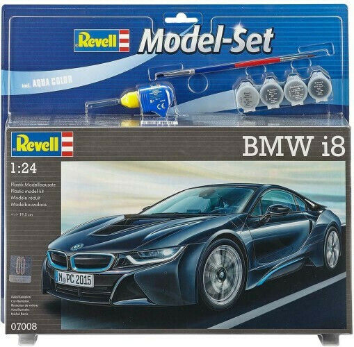 Revell BMW I8 1:24 Περιλαμβάνει Κόλλα,Πινέλο και Χρώματα