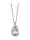 Oxzen with design Tear from Gold Plated Steel with Zircon