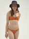Set Bikini Μπουστάκι με Αφαιρούμενη Ενίσχυση & Brazil Πορτοκαλί