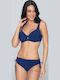Set Bikini Ψηλόμεσο Navy Μπλε