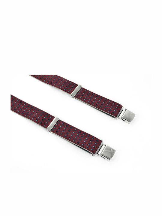 Men's suspenders 63036.700D Victoria Bordeaux