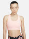 Swoosh Women's Athletic Sports Bra Pink
